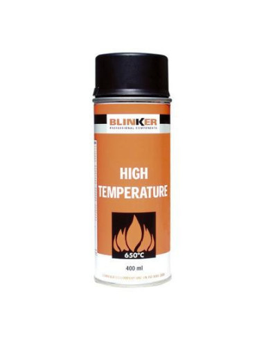 Blk Spray Peinture Hte Temp 650°C Noir 400Ml