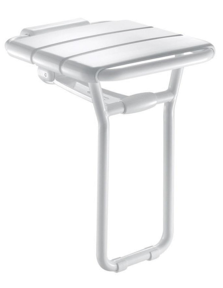 Delabie  siege de douche relev alu blc