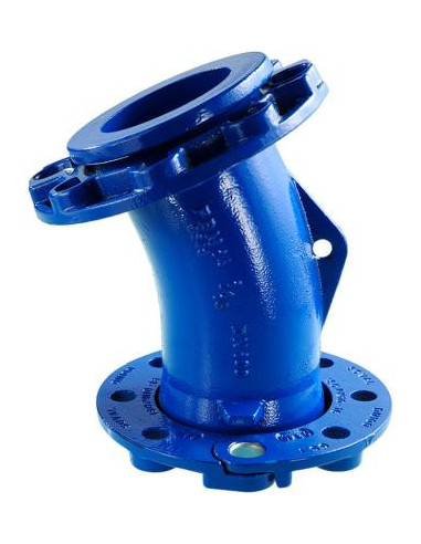 Fonte coude1/8 bb pn10 dn80