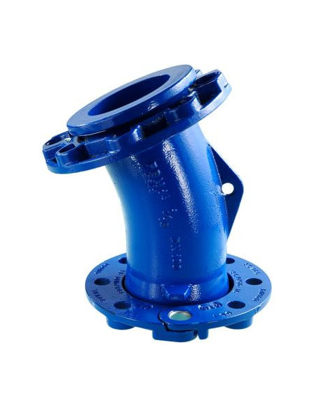 Fonte coude1/8 bb pn10 dn80