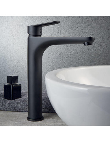 Mitigeur lavabo clikclak 70x3/8 f noir mat