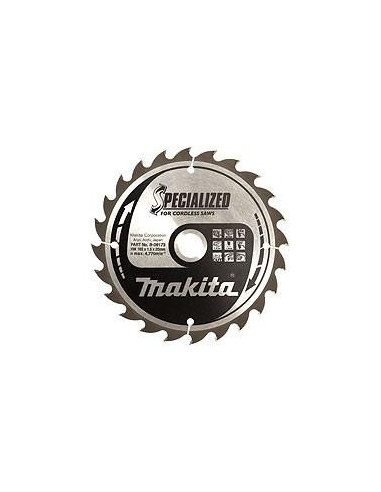 Makita lame bois carbure 165mm 20/24