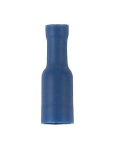 022123 cosse cylindrique isolee 6.3 bleu femelle x