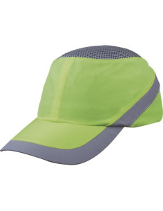 Casquette jaunefluo/gris 7cm