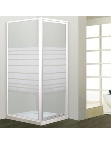 Porte pivotante+cote fixe morea 90x90cm