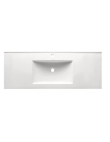 Oze plan vasque 80cm ceramique blanc