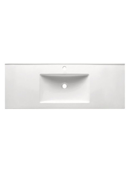 Oze plan vasque 80cm ceramique blanc