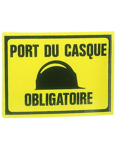 Panneaux Novap port du casque 30x20mm (qte25)