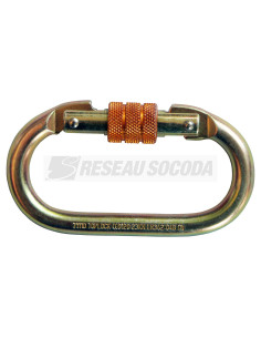 Mousqueton a vis acier ouverture 18mm 23k 2