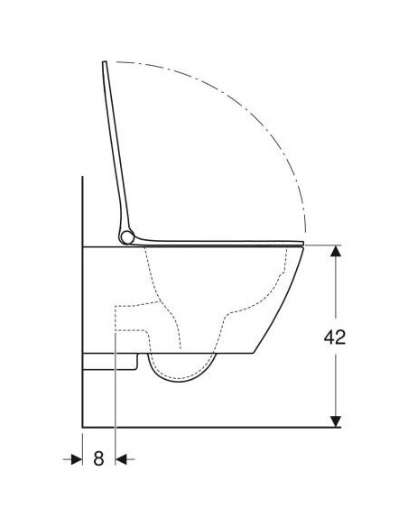 Cuvette Geberit Suspendu +Abattant