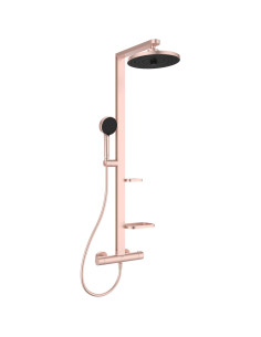 Ideal alu+ colonne douche thermo rose