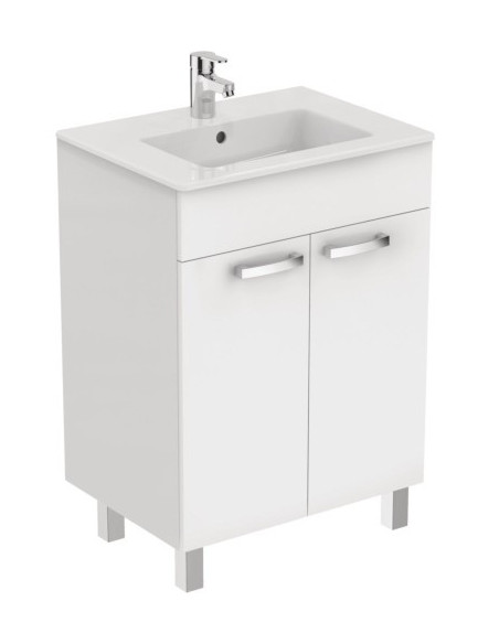 Ideal ulysse+ meuble vasque 60cm 1vasq blanc Ideal ulysse+ meuble vasque 60cm 1vasq blanc