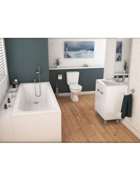 Ideal ulysse+ meuble vasque 60cm 1vasq blanc Ideal ulysse+ meuble vasque 60cm 1vasq blanc