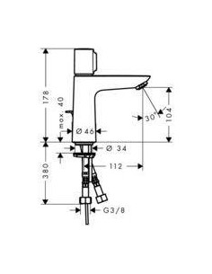 Hansgrohe Talis Select E Mitigeur Lavabo 110 Chr 2