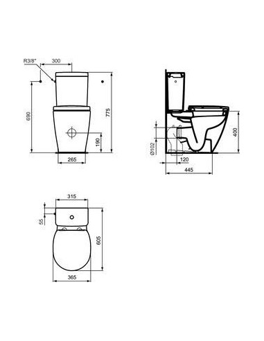 Pack wc connect space avec abatt desc re
